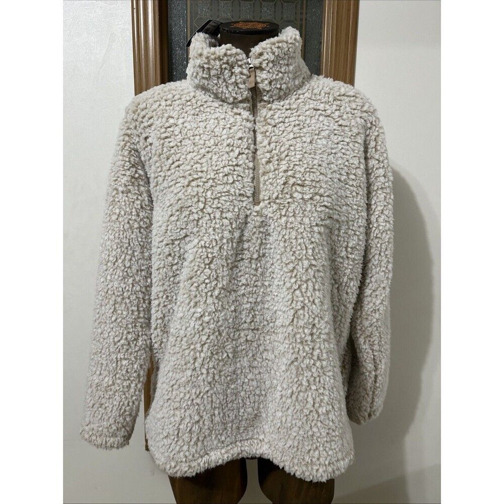 Cozy Sherpa Pullover Sweater - Cream NWOT